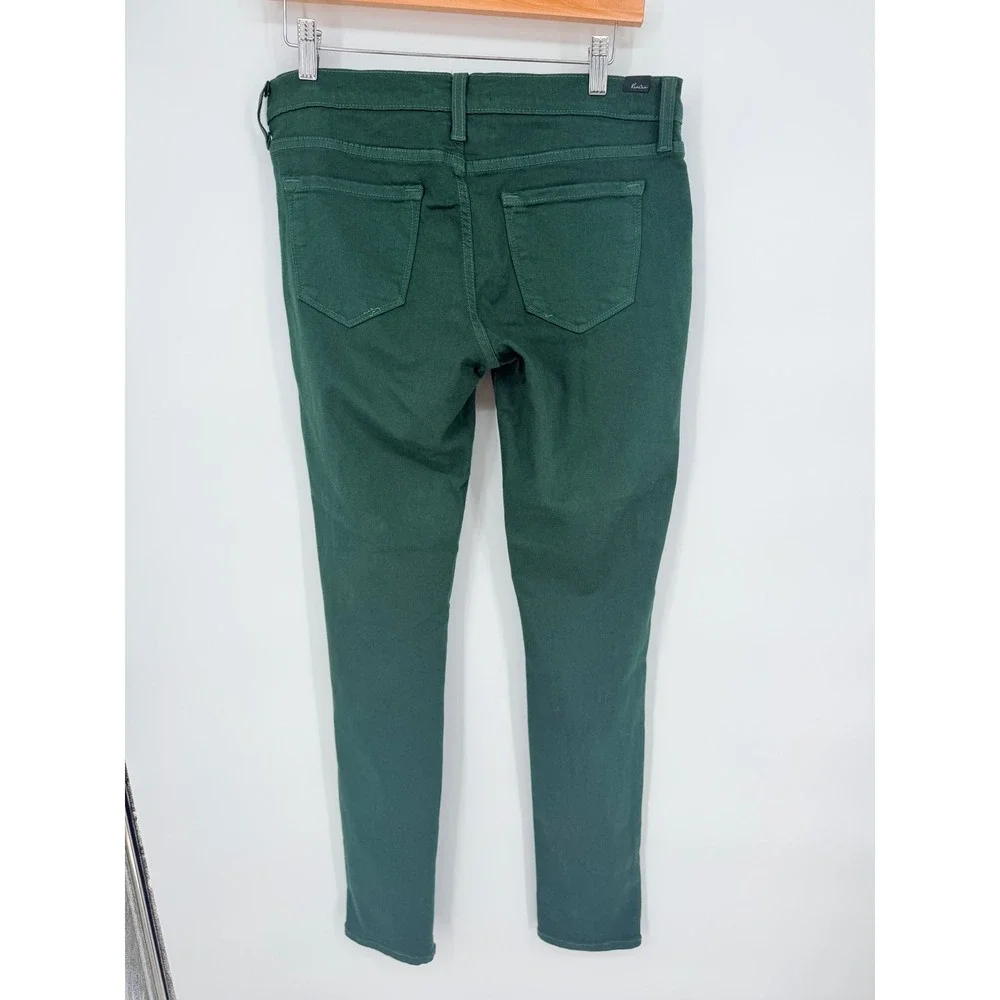 KanCan Skinny Jeans 11/29 Dark Green Distressed Knee Grunge Goblincore‎ KC1654